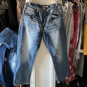 Mens size 33 reg straight leg light wash